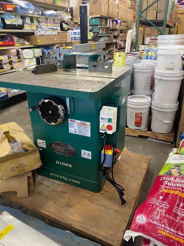 Grizzly G1026 – 3 HP Shaper (As-Is) | Sedro-Woolley | Mt. Vernon | COHO ...